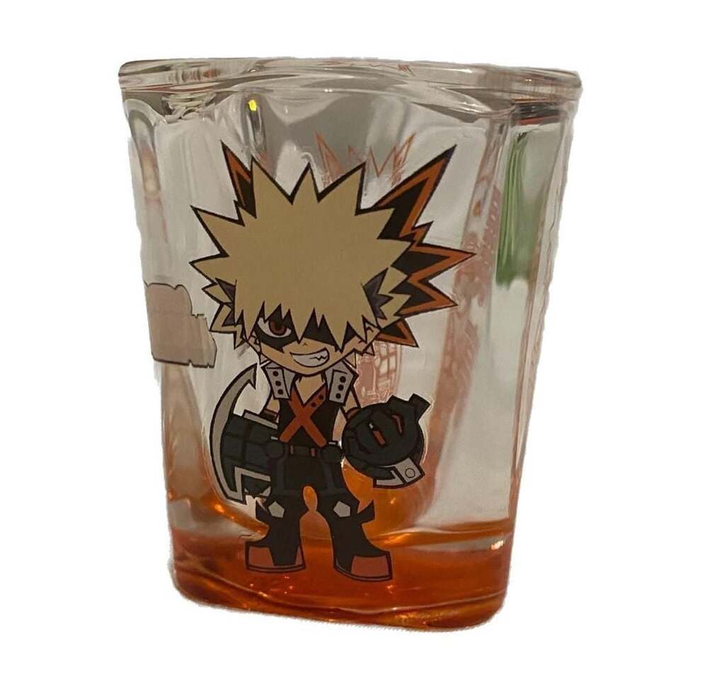 My Hero Academia Katsuki Bakugo Chibi Shot Glass